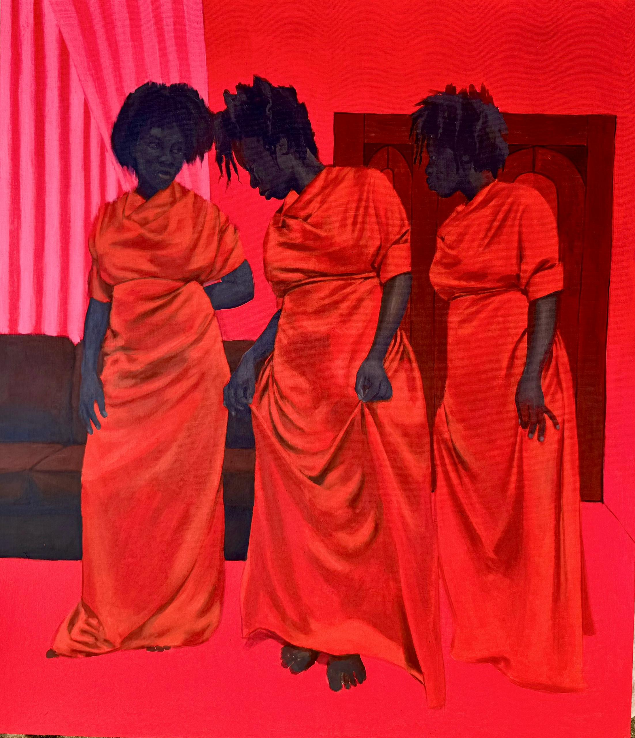 Gist within, Acrylic on canvas, 2025